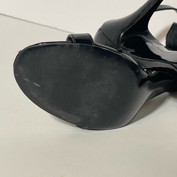 Steve Madden Realove Strappy Stilettos Black Patten Heels - Picture 3 of 7